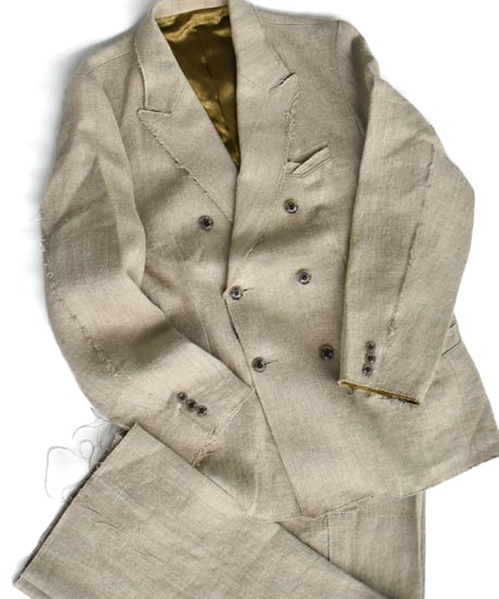TUITACI HEAVY LINEN DOUBLE JACKET