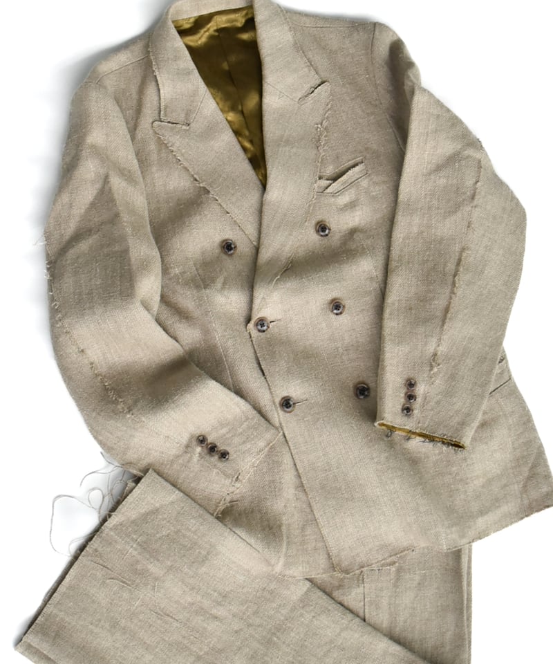 TUITACI HEAVY LINEN DOUBLE JACKET | 45do｜refome