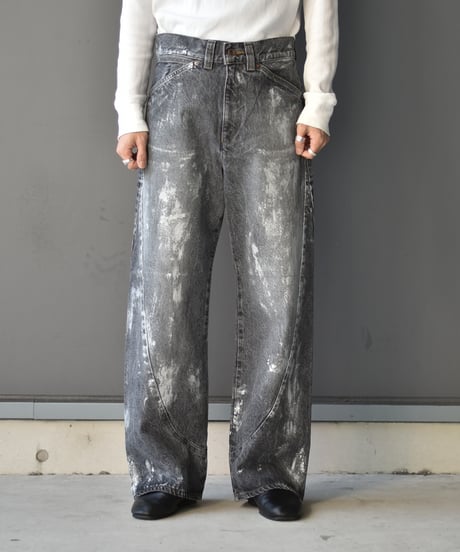 encode PROTOTYPE 3D JEANS - SILVER PAINTING