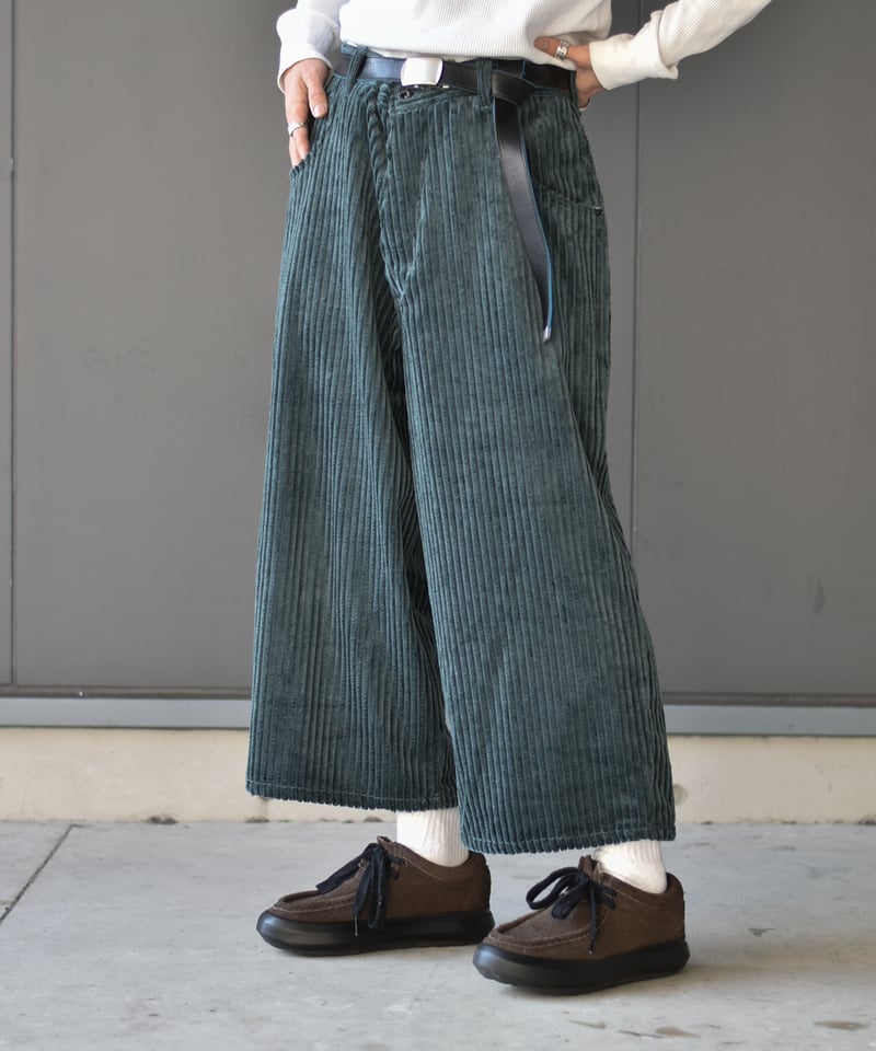 Willow Pants P-029 v-grn | 45do｜refomed・Gorsch・