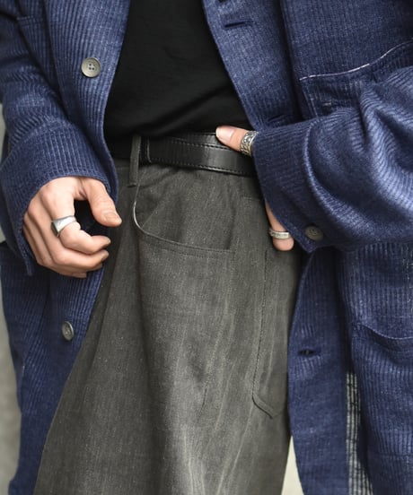 nakedgauge  COTTON×LINEN PIGMENT DYED ASHLEY PANTS