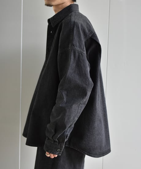 nakedgauge ZIMBABWE COTTON DENM OVERSIZED S-BLOLSON