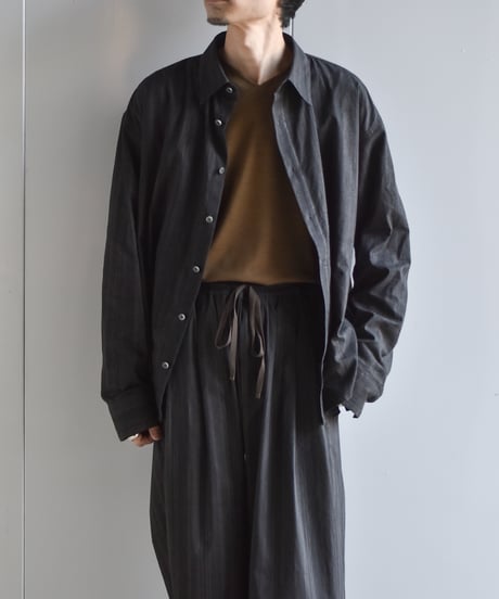 nakedgauge MADRAS STRIPE SHIRTS LS