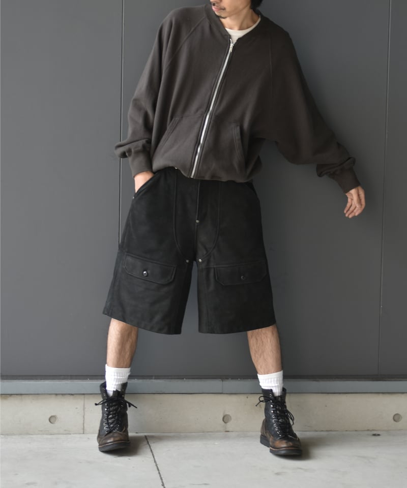 CCU WORK SHORTS - COW NUBUCK | 45do｜ULTERIOR・re