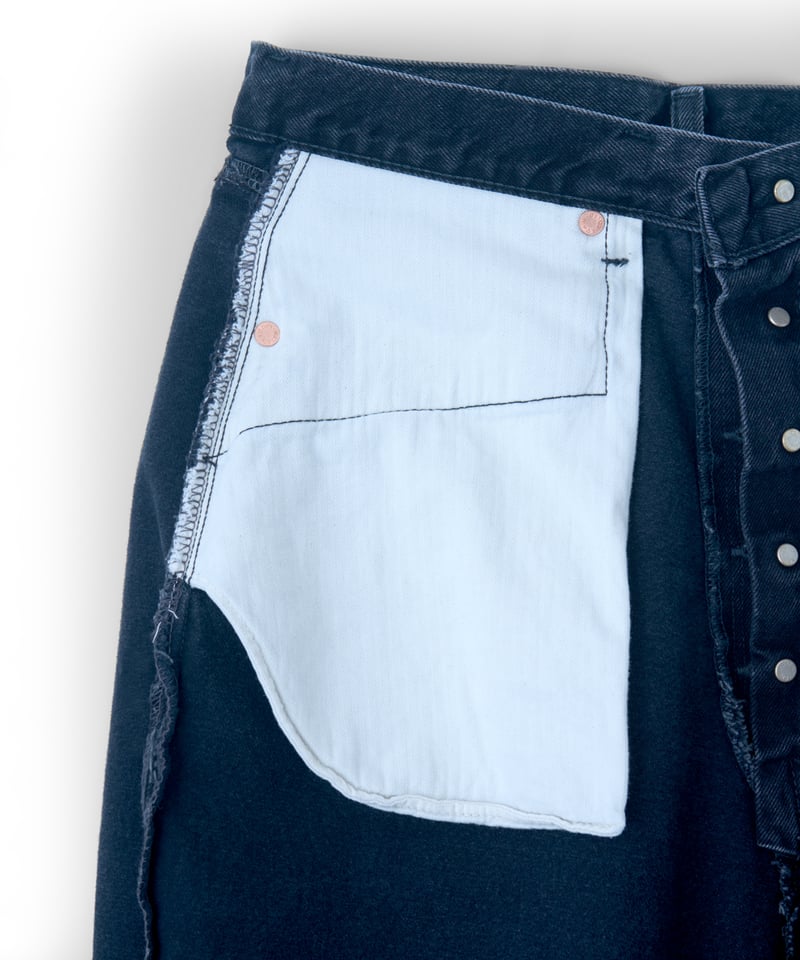 edwin refomed ライトブルーデニム refomed FRESH MAN DENIM WIDE PANTS by EDWIN