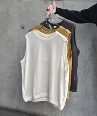 O project SLEEVELESS TEE  / COTTON MESH