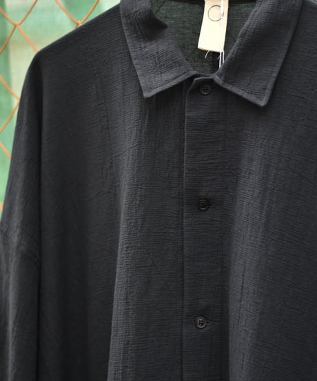 O project  WIDE FIT SHIRT/WASHED PANAMA COTTON LINEN