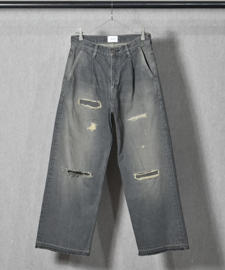 【LAST1】superNova. Selvedge wide jeans - Repair