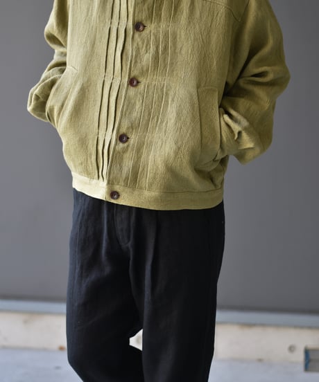 NEZU YOHIN TEN リネンJQショートワークブルゾン