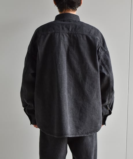 nakedgauge ZIMBABWE COTTON DENM OVERSIZED S-BLOLSON