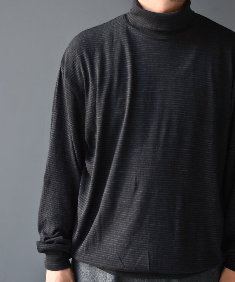 トップス ULTERIOR SUPERFINE WOOL COTTON HIGHNECK ULTERIOR / SUPER FINE WOOL COTTON TURTLE-NECK TOP 