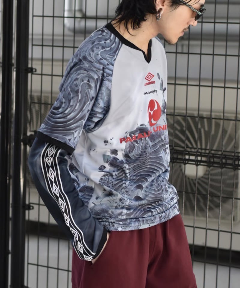 PARANOID×UMBRO】OVERLAP L/S GAME SHIRT | 45do PARANOID×UMBRO】OVERLAP L/S GAME SHIRT | 45do