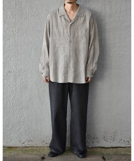 Gorsch the merry coachman  Yak Mixed L/C Wide Silhouette Open Collar Shirt