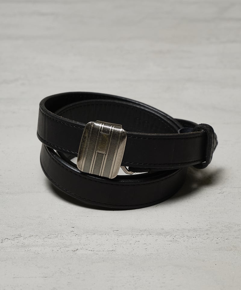 CCU SLIDE BUCKLE BELT -COW SKIN BY GUIDI | 45do