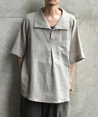 【LAST1】Gorsch the merry coachman Yak Mixed L/C Horizontal Open Raglan Short Sleeve Shirt