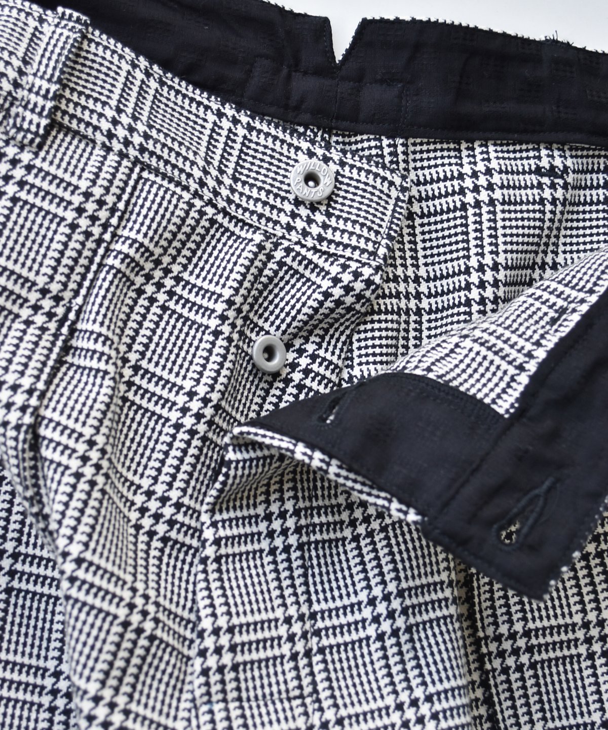 ごんたろう　AT LAST & CO ピンチェックパンツ LAST1】Willow Pants P-001 - glen check | 45do｜U