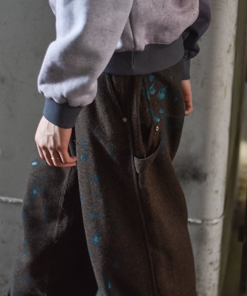 LAST1】PARANOID MELANGE PAINTER PANTS | 45do｜UL