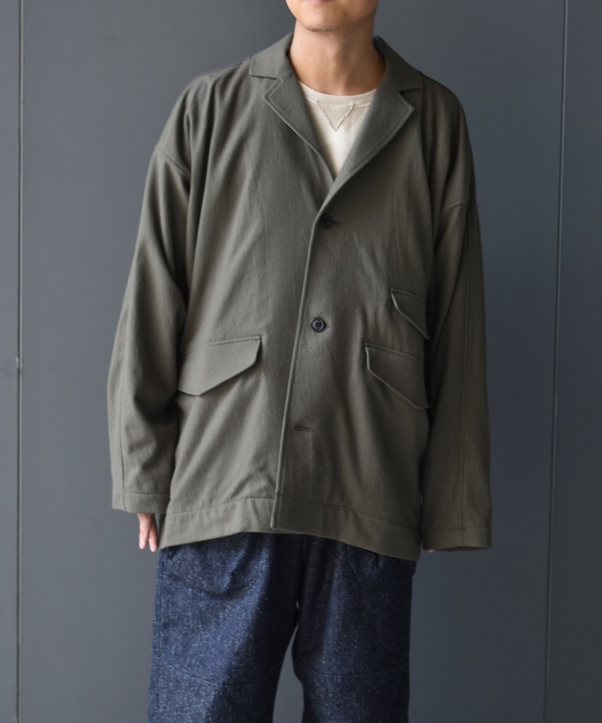 LAST1】O project BLAZER JACKET / BRUSHED SOFT