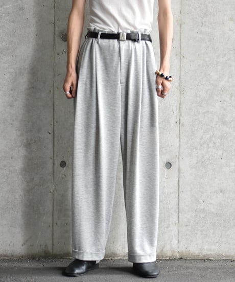 saby TWO TUCK TROUSER - Recycled Fiber Jersey FAB -