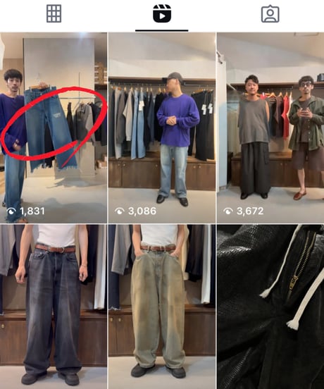 【LAST1】refomed KATSURAGI DENIM KNICKERBOCKERS
