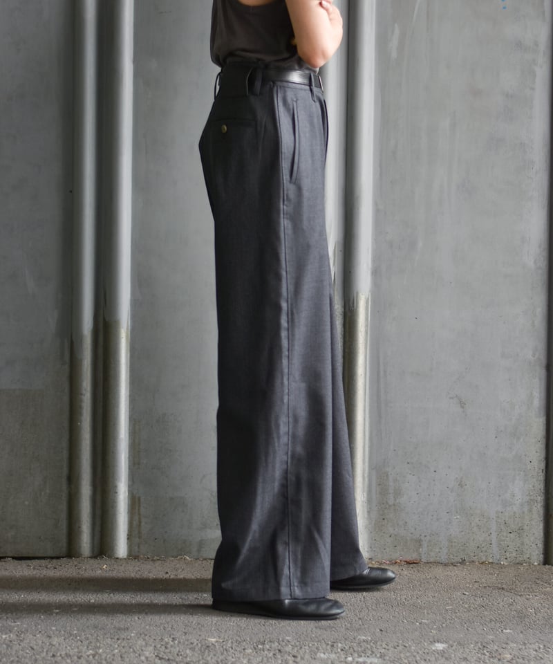 nakedgauge WOOL GABARDINE ASHLEY SLACKS | 45do