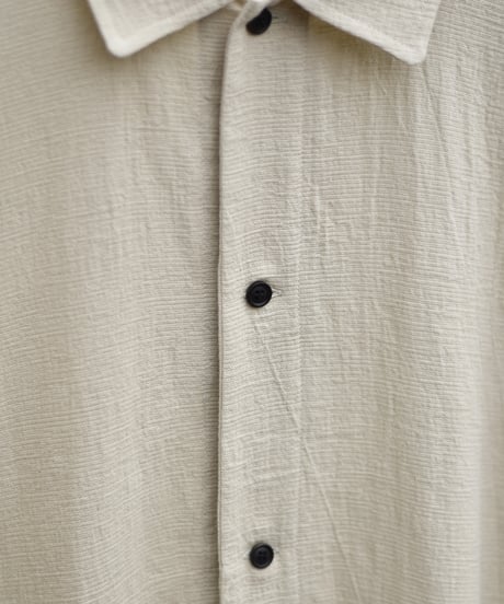 O project  WIDE FIT SHIRT/WASHED PANAMA COTTON LINEN