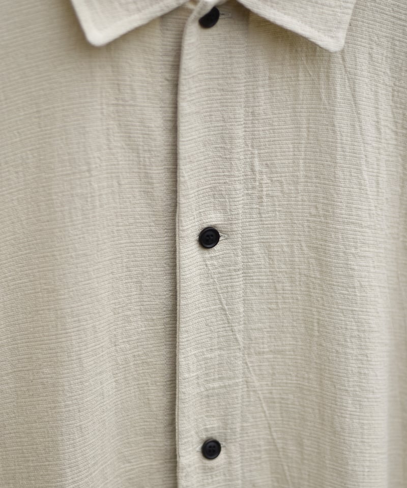 O project WIDE FIT SHIRT/WASHED PANAMA COTTON