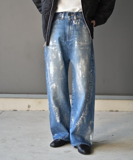 encode PROTOTYPE 3D JEANS  SILVER PAINTING