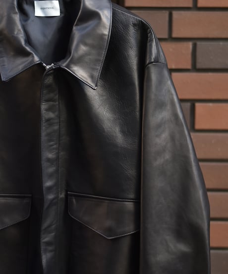superNova. Leather flight jacket - Horsehide / Black