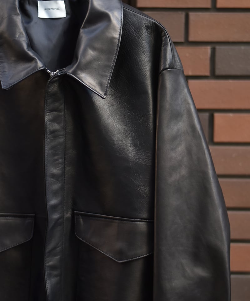 superNova. Leather flight jacket - Horsehide /