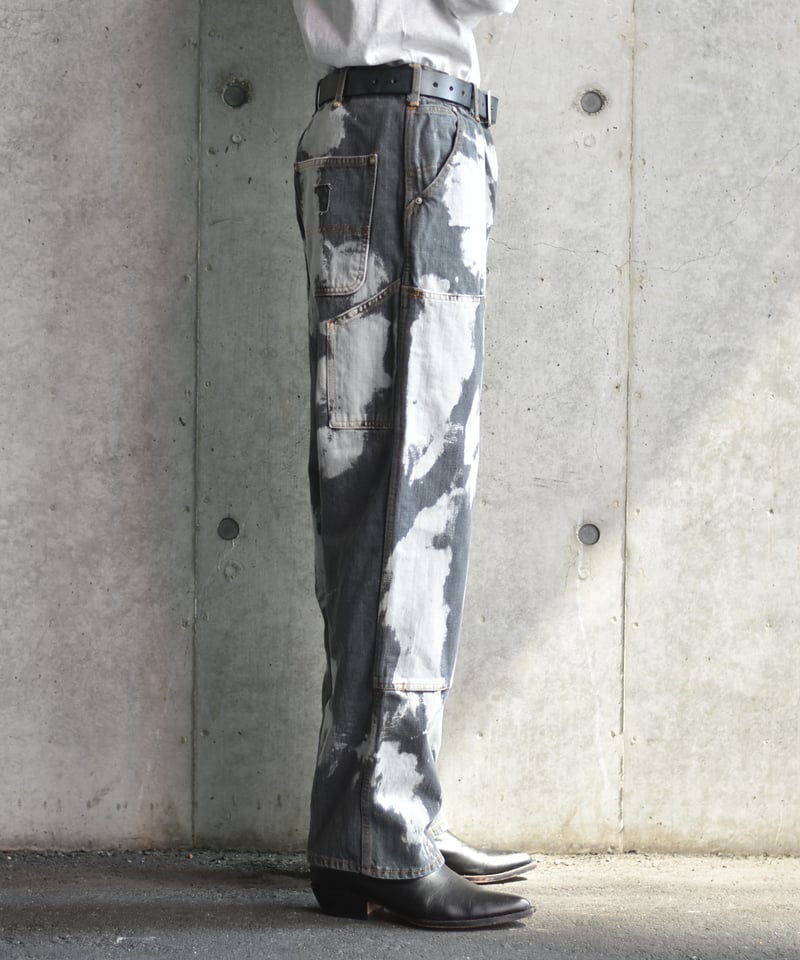 Willow Pants P-034 BLK bleach | 45do｜refomed・Go