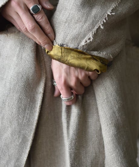 TUITACI HEAVY LINEN DOUBLE JACKET