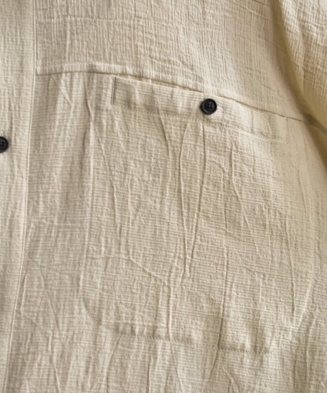 【LAST1】O project  OVERSIZED SHORT SLEEVE SHIRTS/FINE STRIP