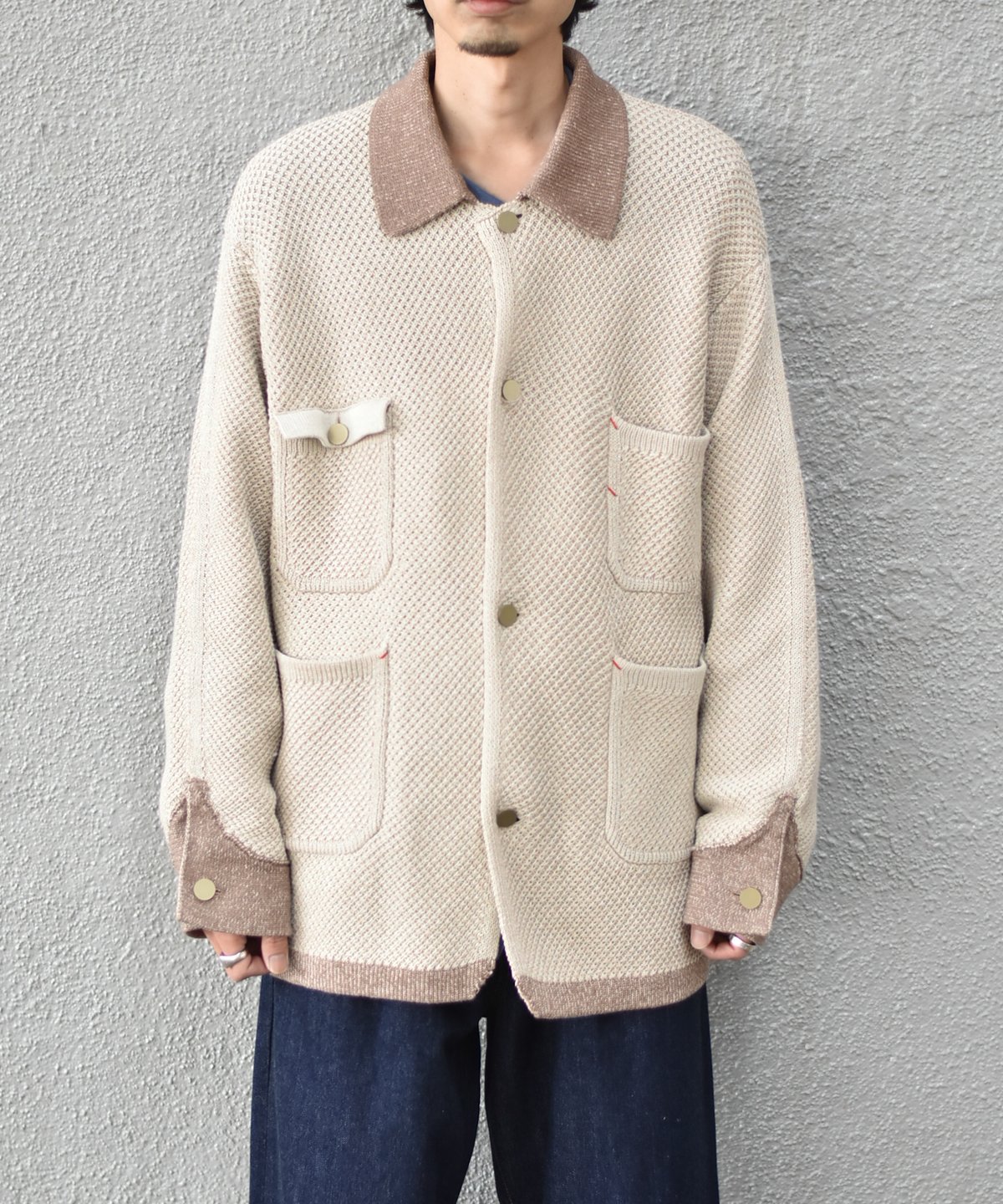 MEIAS KNIT COVERALL | 45do｜refomed・Gorsch・Willo