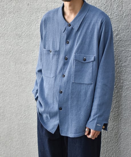 MEIAS LINEN CHAMBRAY KNIT SHIRTS
