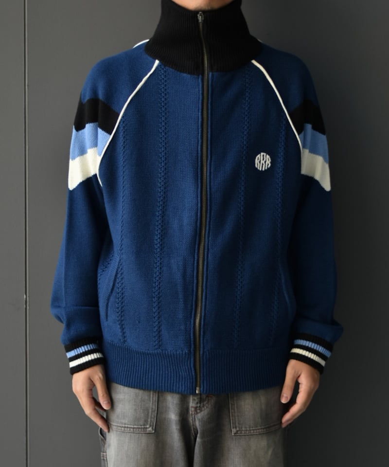 RICE NINE TEN KNITTED TRACK JACKET | 45do RICE NINE TEN KNITTED TRACK JACKET | 45do