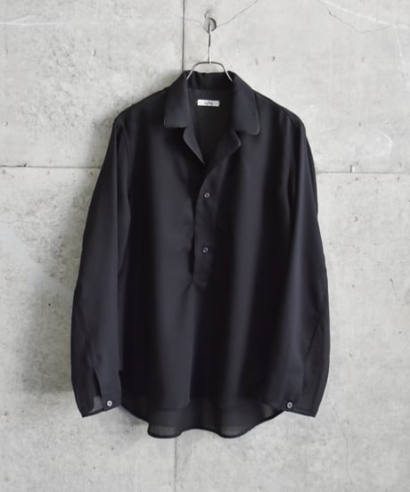 saby PULL OVER LAPEL SHIRTS - Bishu Japan Polyester Wool Viyella FAB-