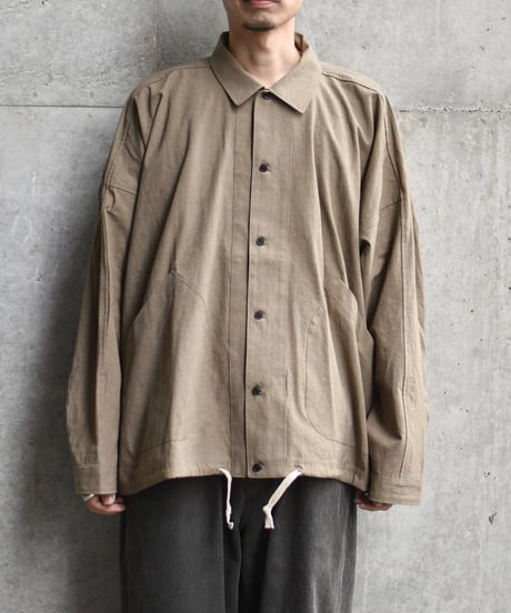 O project  BALLOON SHIRT/SUNDRYED COTTON SATIN