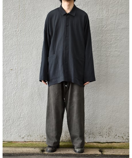 O project  WIDE FIT SHIRT/WASHED PANAMA COTTON LINEN