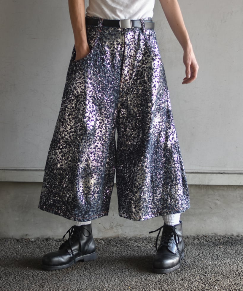 新品NAM HORN DENIM - HAKU GALACTIC バギーショーツ NAM HORN DENIM - HAKU GALACTIC | 45do｜ULTERIOR・
