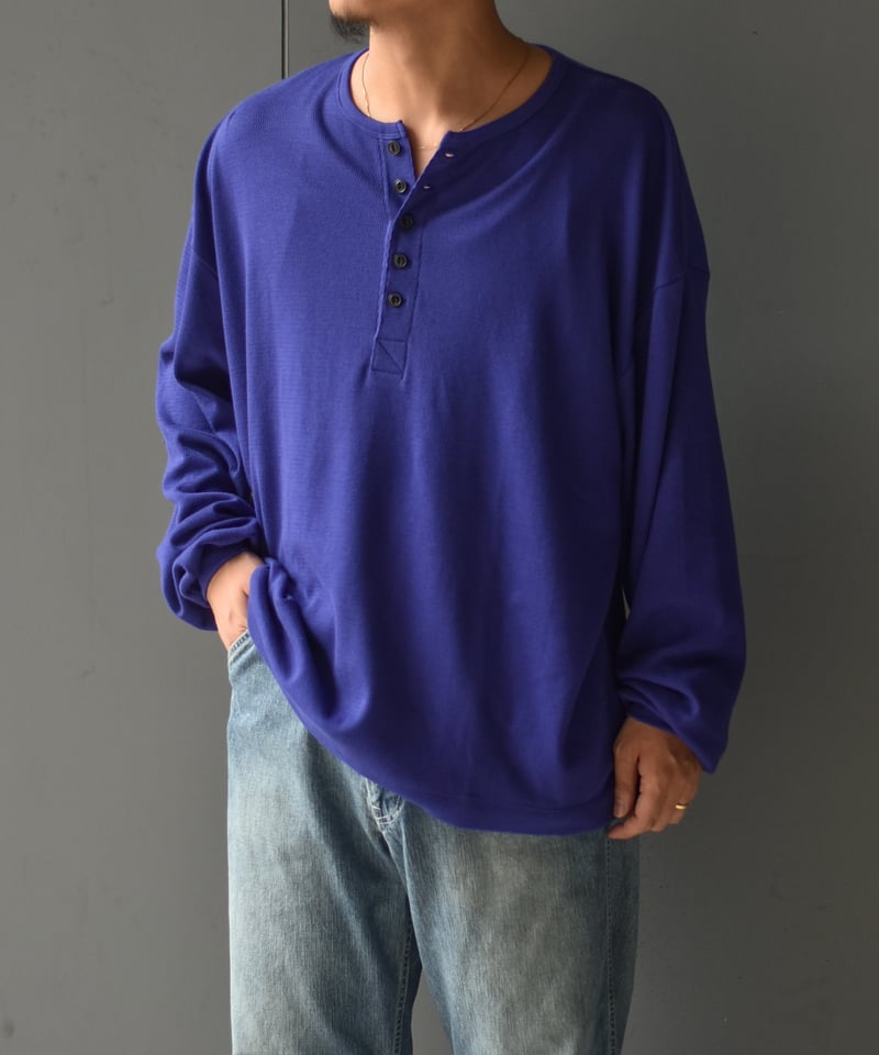 トップス ULTERIOR C/CASH HONEYCOMB HENLEY-NECK C/CASH HONEYCOMB HENLEY-NECK TOP - ULTERIOR – C THE C