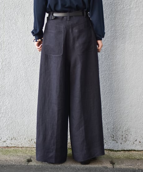 Gorsch the merry coachman  Linen Palazzo Trousers