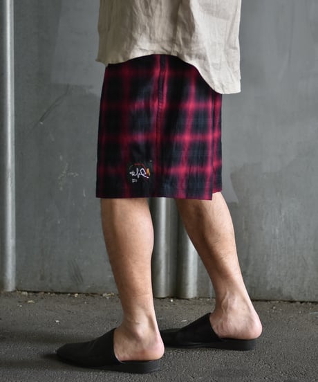 Willow Pants P-030 BLK×PUR CHECK