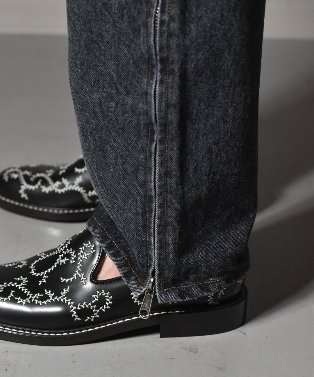 牛！2wayデニムパッチワーク☆ポンチョジャケットorブラウス クオン 113JK040622 Denim Patchwork Kimono Sleeve Hooded