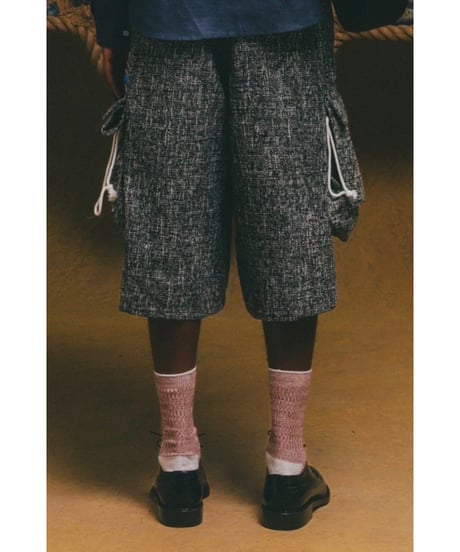 PARANOID Tweed Purse Cargo Shorts