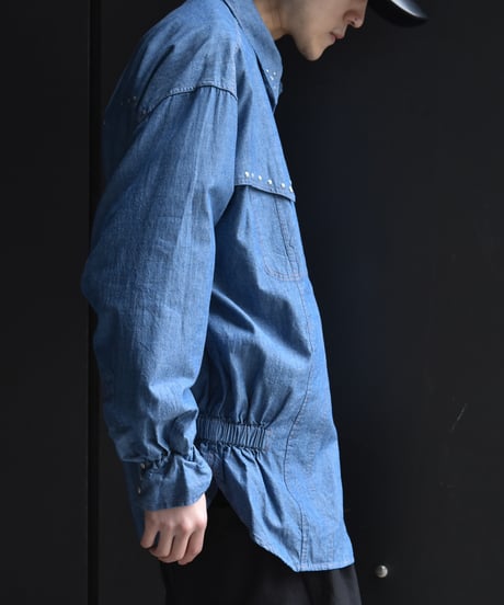 【LAST1】 NAM BELLOWS DUNGAREE SHIRT - GEL STUDS