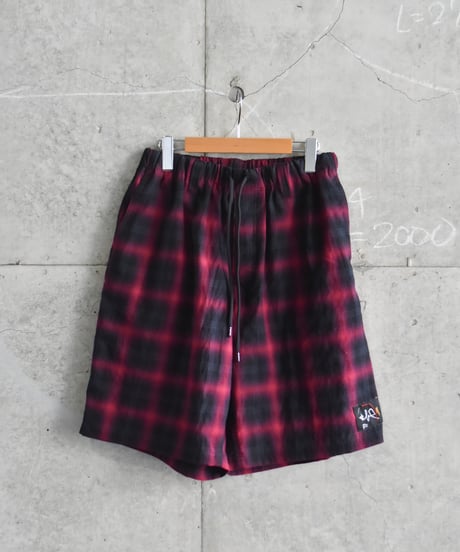 Willow Pants P-030 BLK×PUR CHECK