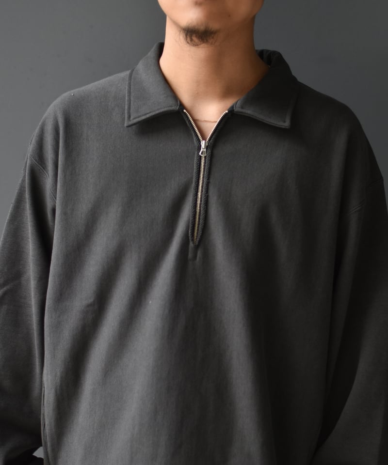LAST1】ULTERIOR FADED SILKY TERRY RW HALF ZIP