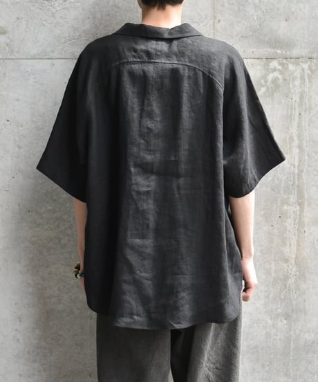 Gorsch the merry coachman European Linen Horizontal Open Raglan Short Sleeve Shirt