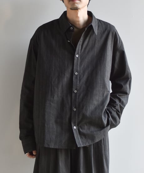 nakedgauge MADRAS STRIPE SHIRTS LS